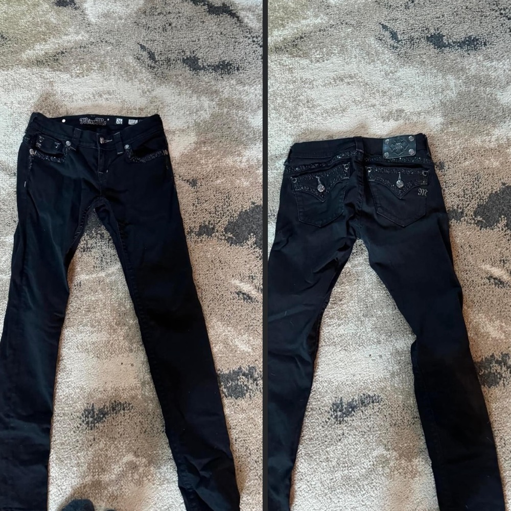 Miss Me skinny jeans black